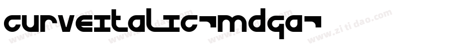 CurveItalic-mdga字体转换