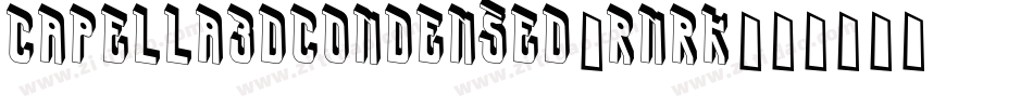 Capella3DCondensed-rnRK字体转换