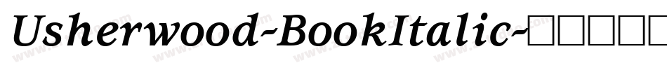 Usherwood-BookItalic字体转换