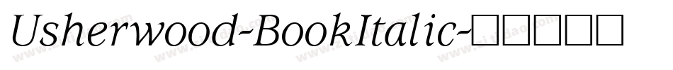 Usherwood-BookItalic字体转换