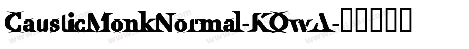 CausticMonkNormal-KOwA字体转换
