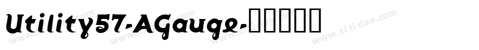 Utility57-AGauge字体转换