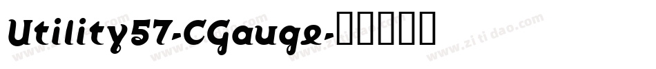 Utility57-CGauge字体转换