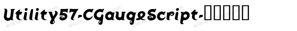 Utility57-CGaugeScript字体转换