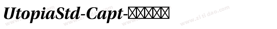 UtopiaStd-Capt字体转换
