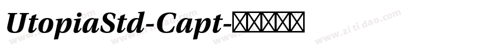 UtopiaStd-Capt字体转换