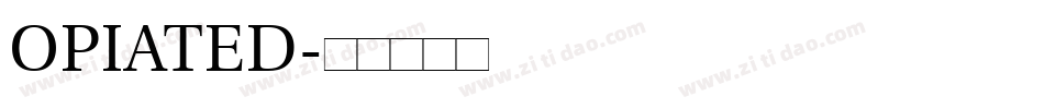opiated字体转换