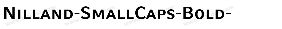 Nilland-SmallCaps-Bold字体转换
