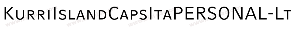 KurriIslandCapsItaPERSONAL-Lt字体转换