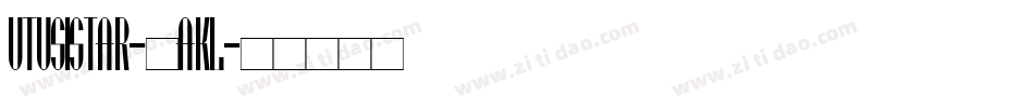 Utusistar-1aKL字体转换