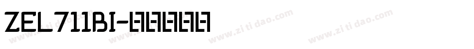 ZEL711BI字体转换