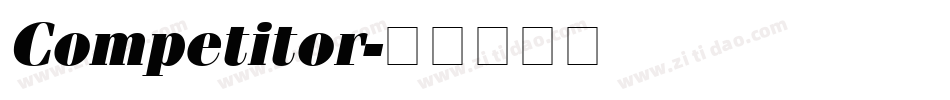 Competitor字体转换