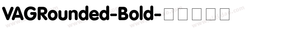 VAGRounded-Bold字体转换
