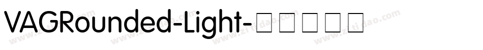 VAGRounded-Light字体转换