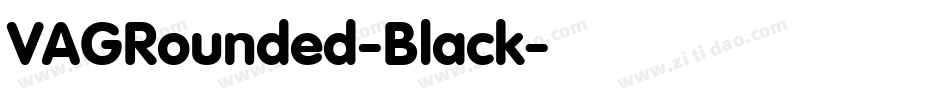 VAGRounded-Black字体转换