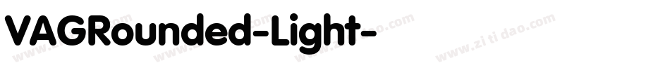 VAGRounded-Light字体转换