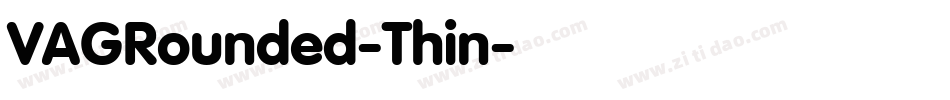 VAGRounded-Thin字体转换
