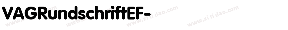 VAGRundschriftEF字体转换