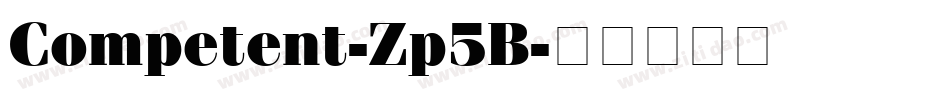 Competent-Zp5B字体转换
