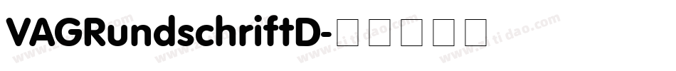 VAGRundschriftD字体转换