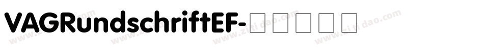 VAGRundschriftEF字体转换