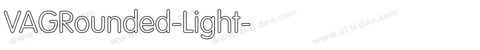 VAGRounded-Light字体转换