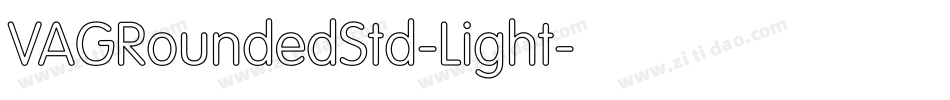 VAGRoundedStd-Light字体转换