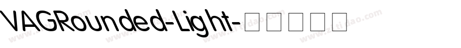 VAGRounded-Light字体转换