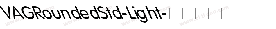 VAGRoundedStd-Light字体转换