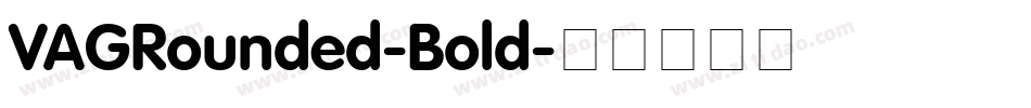 VAGRounded-Bold字体转换