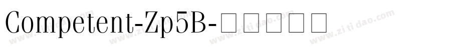 Competent-Zp5B字体转换