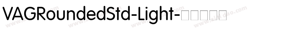 VAGRoundedStd-Light字体转换