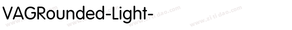 VAGRounded-Light字体转换
