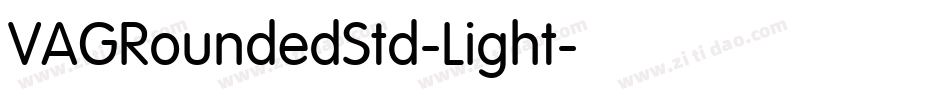 VAGRoundedStd-Light字体转换