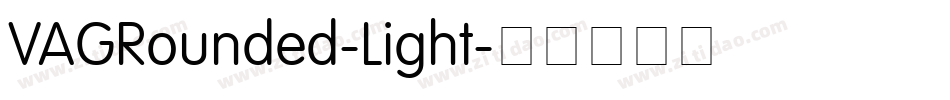 VAGRounded-Light字体转换