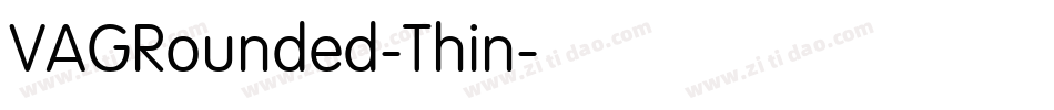 VAGRounded-Thin字体转换