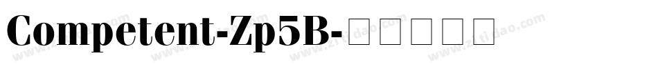 Competent-Zp5B字体转换
