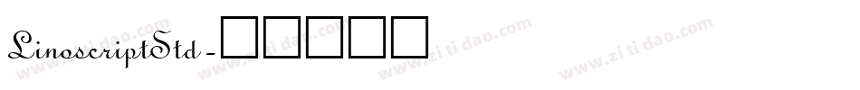 LinoscriptStd字体转换
