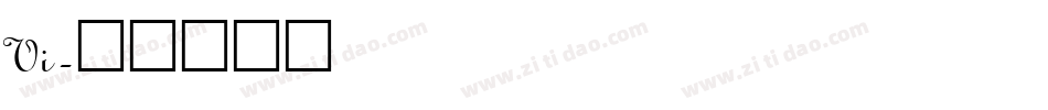 Vi字体转换