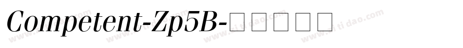 Competent-Zp5B字体转换