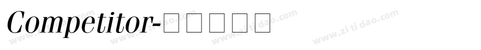 Competitor字体转换