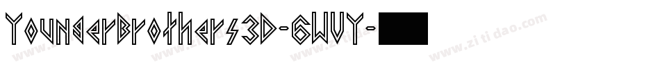 YoungerBrothers3D-6WVY字体转换