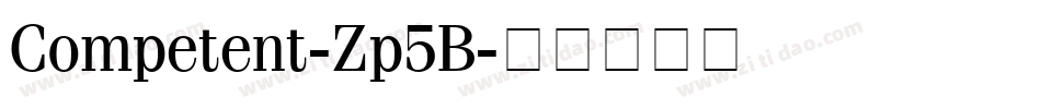 Competent-Zp5B字体转换