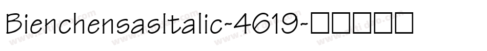 BienchensasItalic-4619字体转换