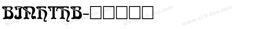 BINHTHB字体转换