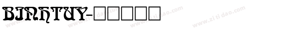BINHTUY字体转换
