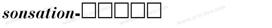 sonsation字体转换