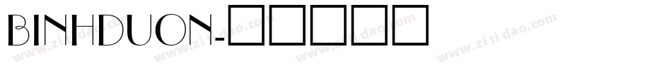 BINHDUON字体转换
