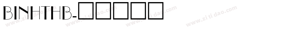 BINHTHB字体转换
