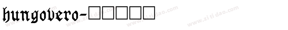 hungovero字体转换
